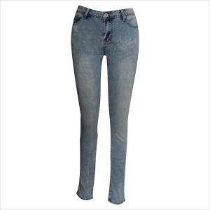 bleach wash women skinny jean WS1006