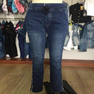 women elastic waistband causal jean WSMC7005