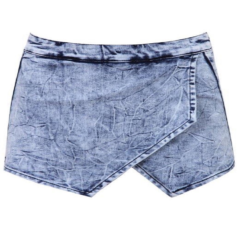 front panel acid wash short