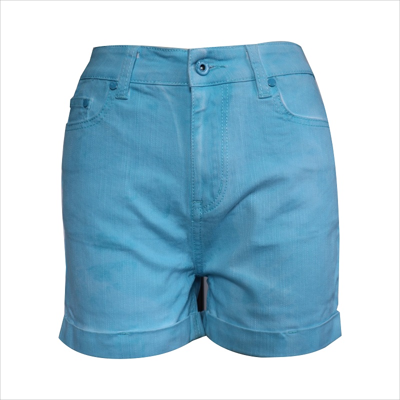 women colour turn up shorts WS1017