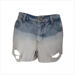 fashion dipdye jean rip short WS101123