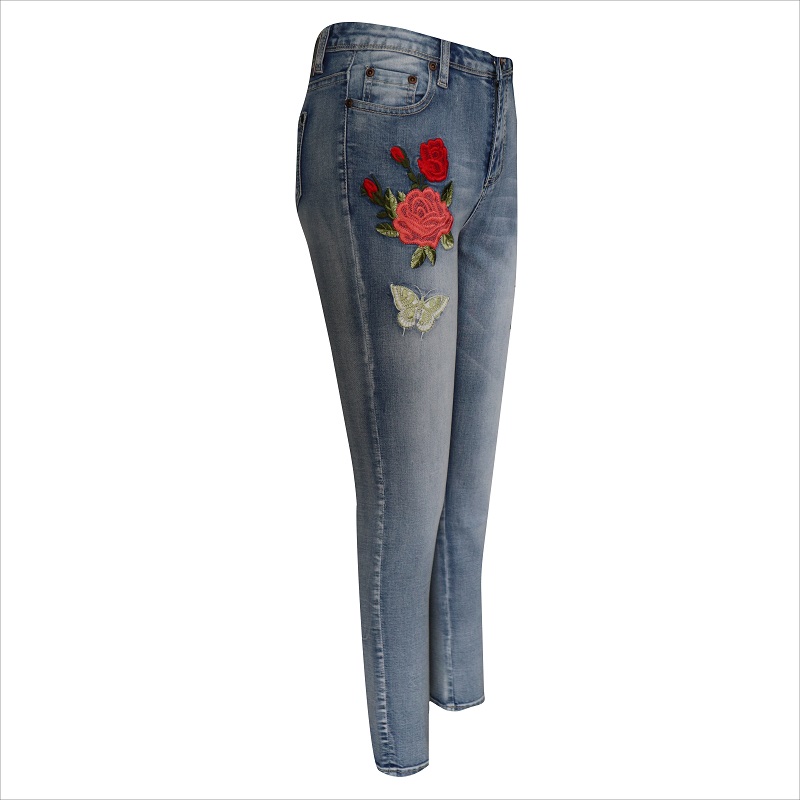 women embroidery jeans WS1382 $8-$9
