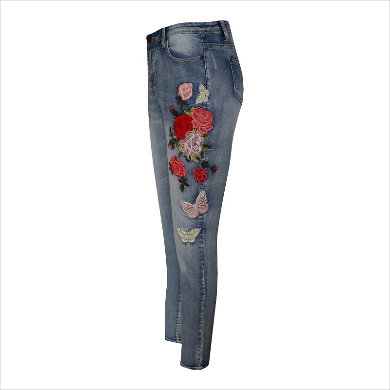women embroidery jeans WS1382 $8-$9